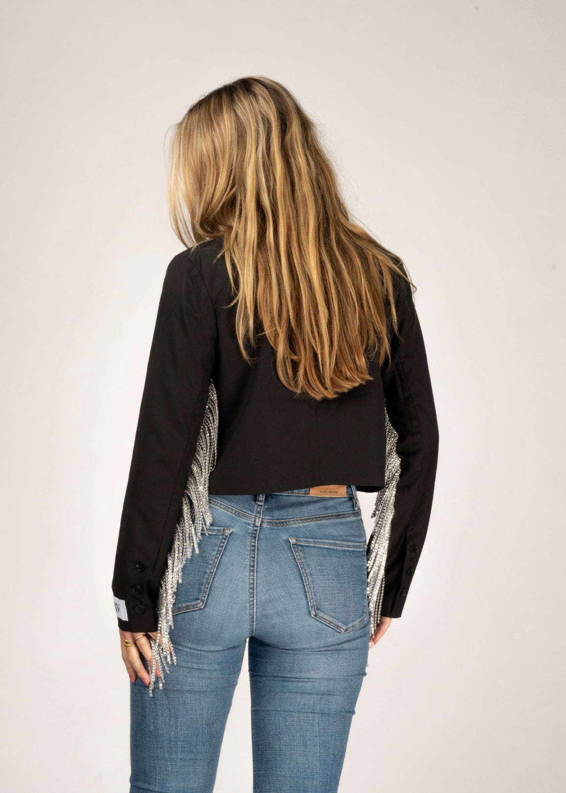 DIAMOND FRINGE BLAZER (SHORT)