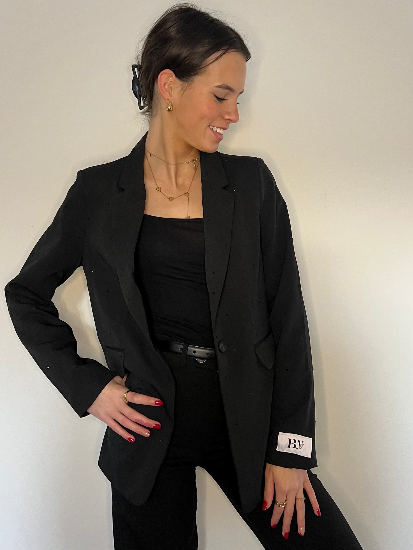 ALL EYES ON YOU BLAZER BLACK DIAMONDS