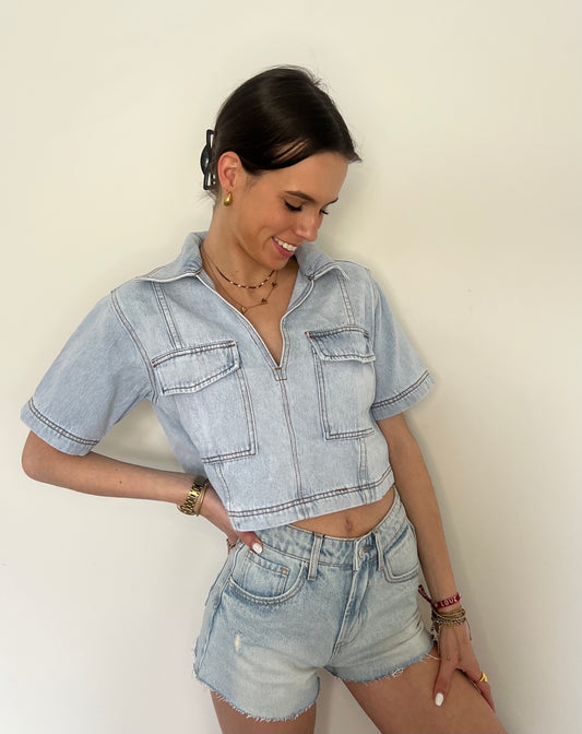 DENIM TOP