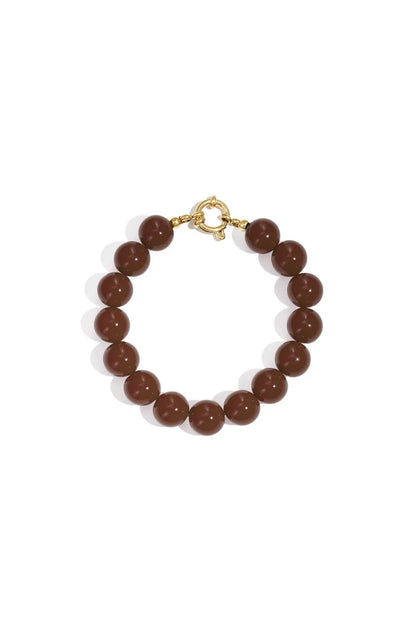 BEADS BRACELET BROWN